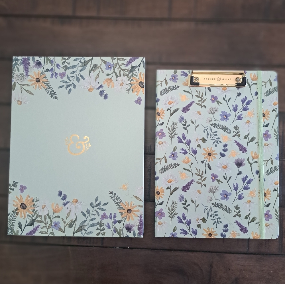 Archer & Olive Floral Folio With Notepad - Picture 2 of 4